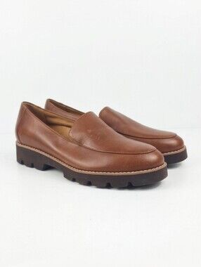 Vionic Kensley Tan Leather Women's Loafers Size 8.5